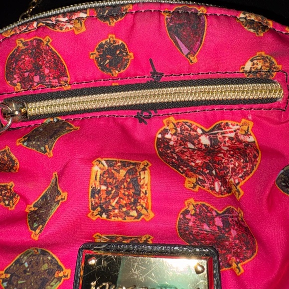 Betsey Johnson Pink Crossbody Bag with Gold Chain - Picture 4 of 5